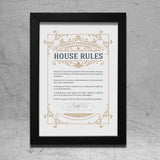 House Rules A4 Poster